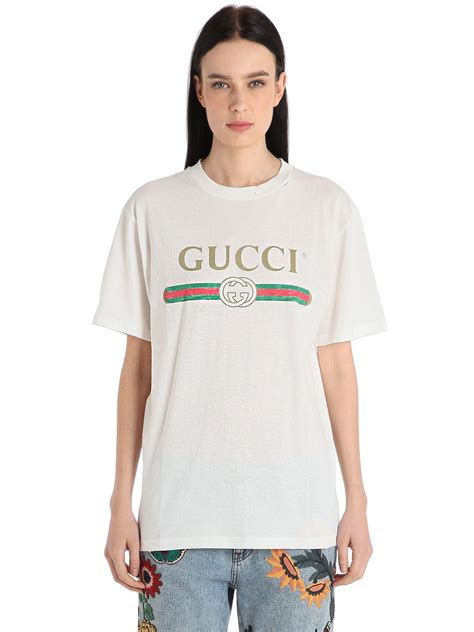 white and orange gucci shirt|white Gucci shirt girls medium.